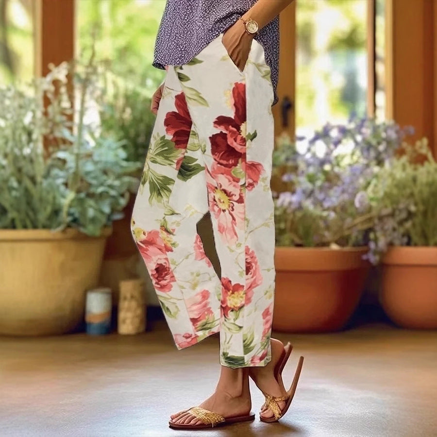 Women's Floral Leisure Pants