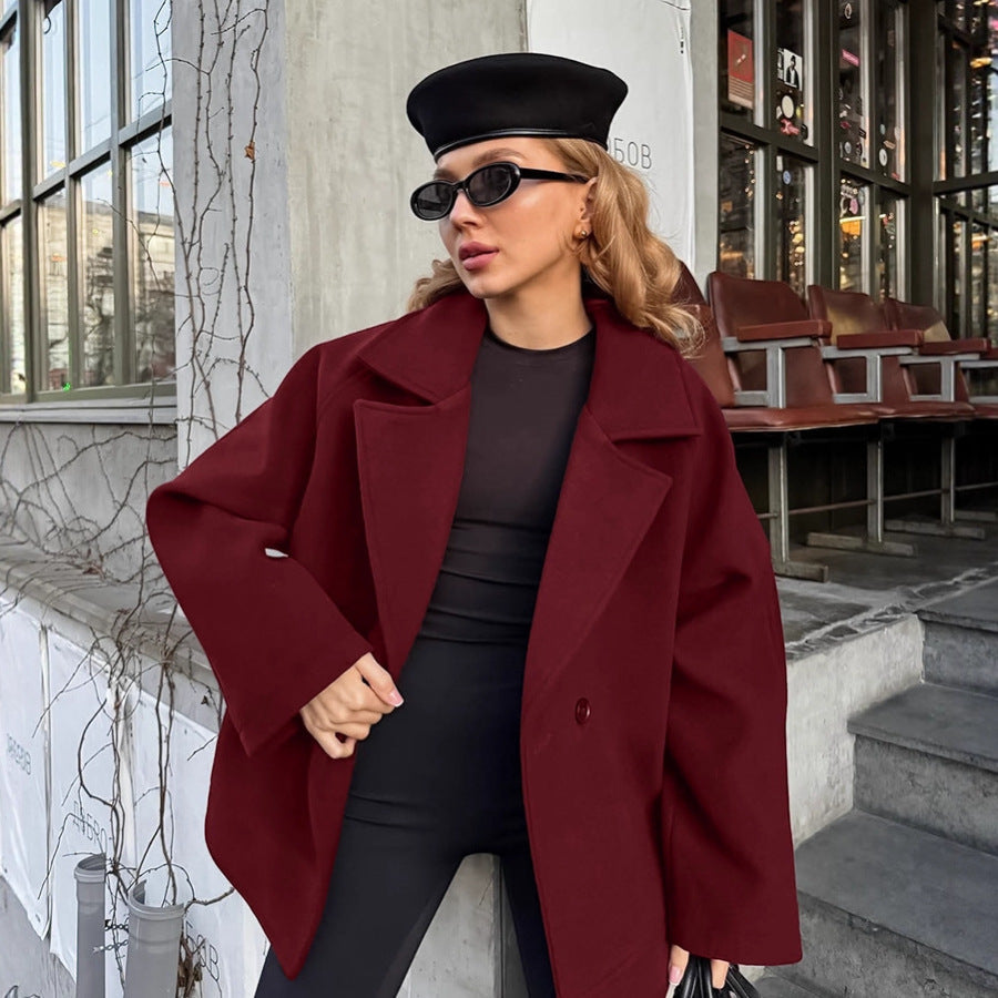 Elegant Women's Wrap Jacket with Belt and Casual Cut