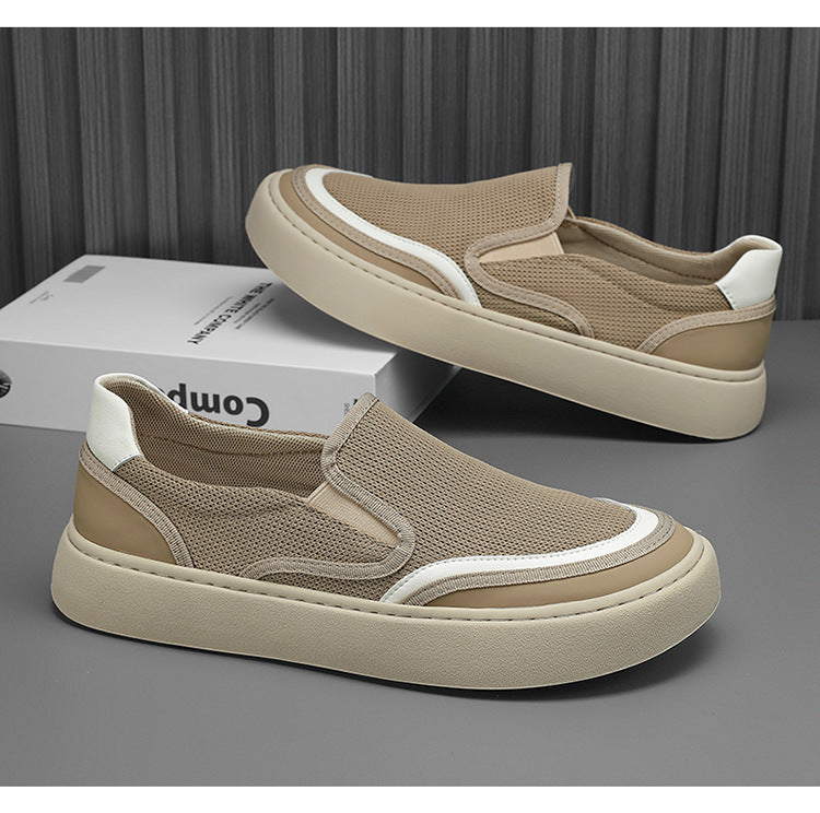 Women's Breathable Slip-On Sneakers with Elastic Inserts