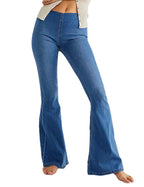 Women's High-Waisted Flared Jeans