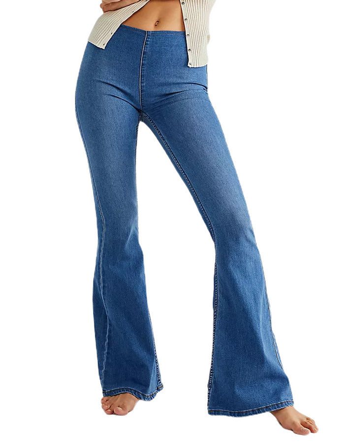 Women's High-Waisted Flared Jeans