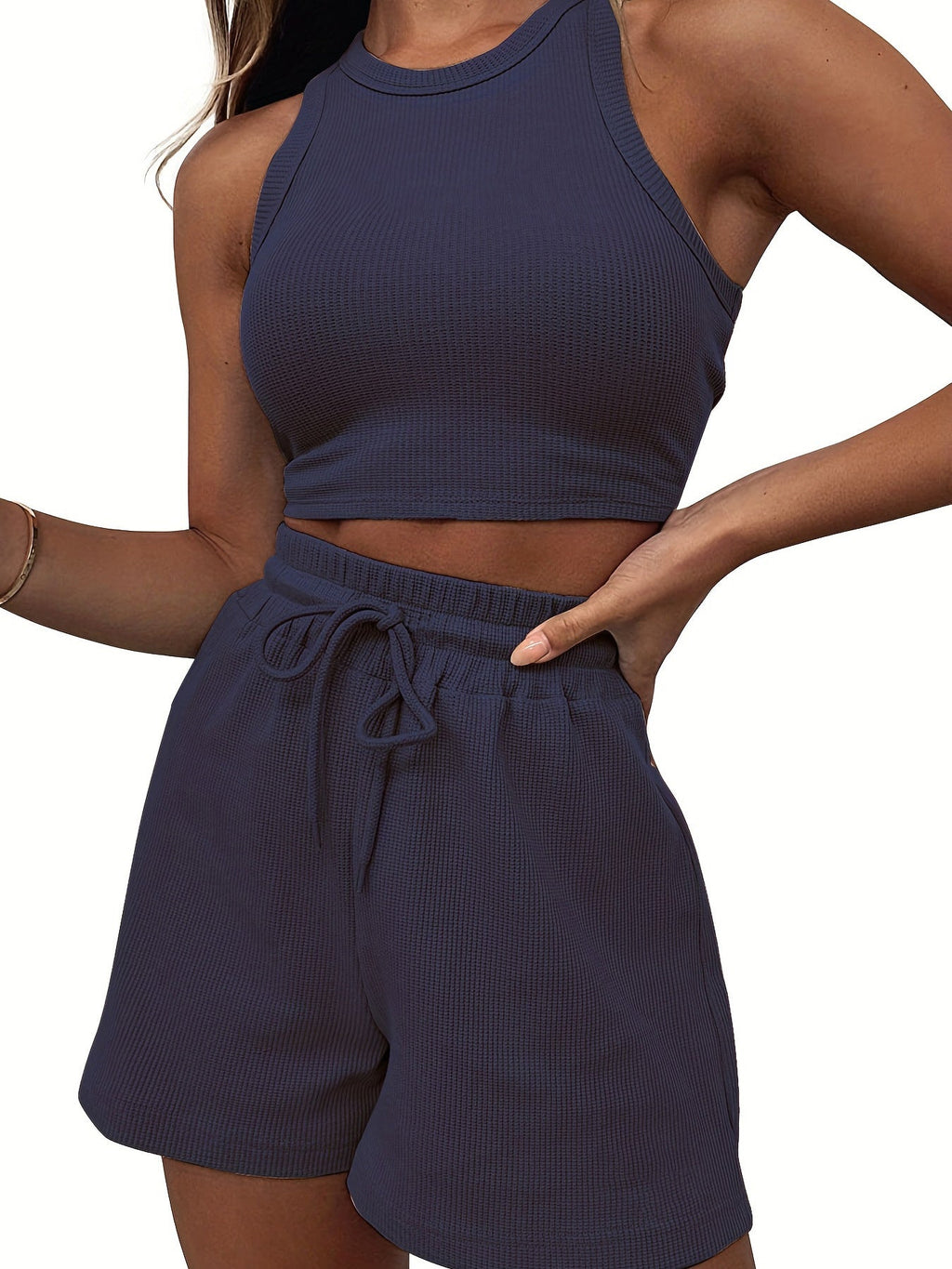 Women's High-Quality Sport Set with Racerback Top and Shorts