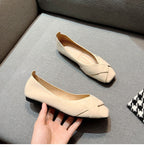 Women's Ballet Flats with Elegant Cross-Strap Design