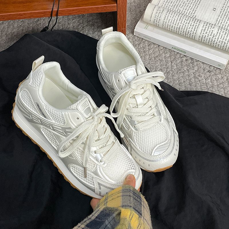 Women's Athletic Sneakers with Breathable Mesh and Cushioned Sole