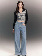 Elegant Cropped Blazer with Slim Lapel