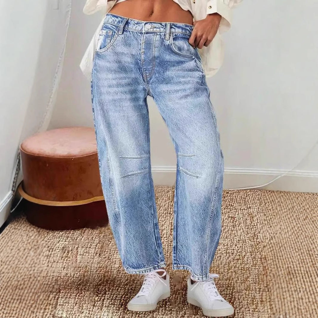 Women's High-Waisted Baggy Jeans