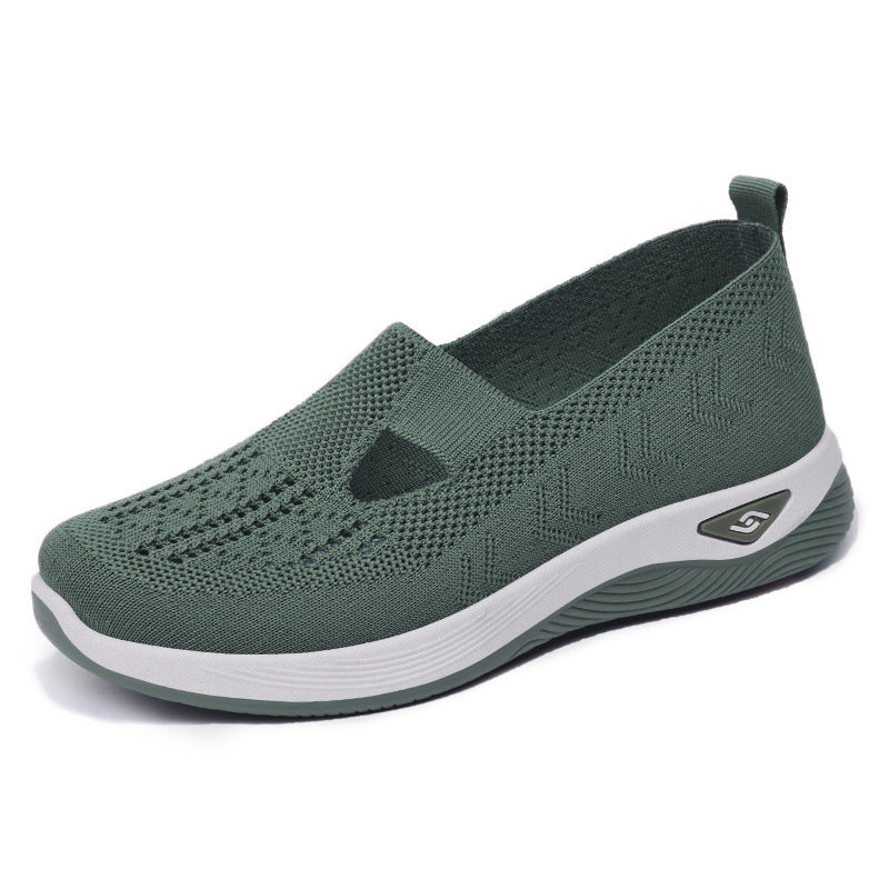 Women's Breathable Slip-On Sneakers with Elastic Design