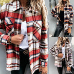 Women's Plaid Flannel Shirt with Pockets