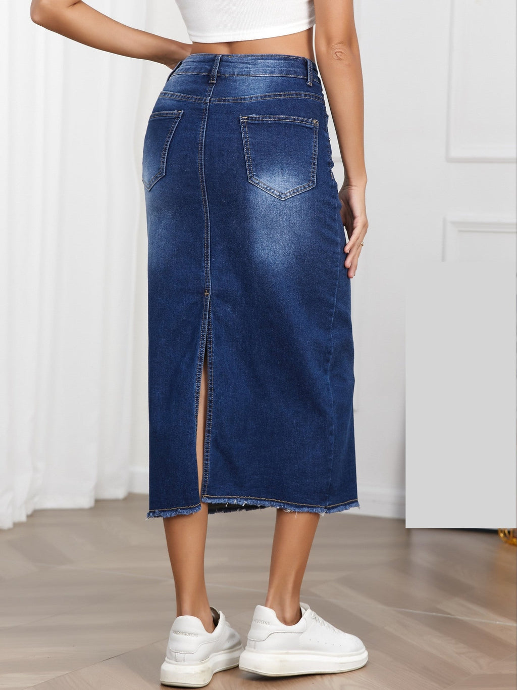 Women's Denim Maxi Skirt