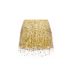 Sparkling Mini Skirt with Sequins and Fringe