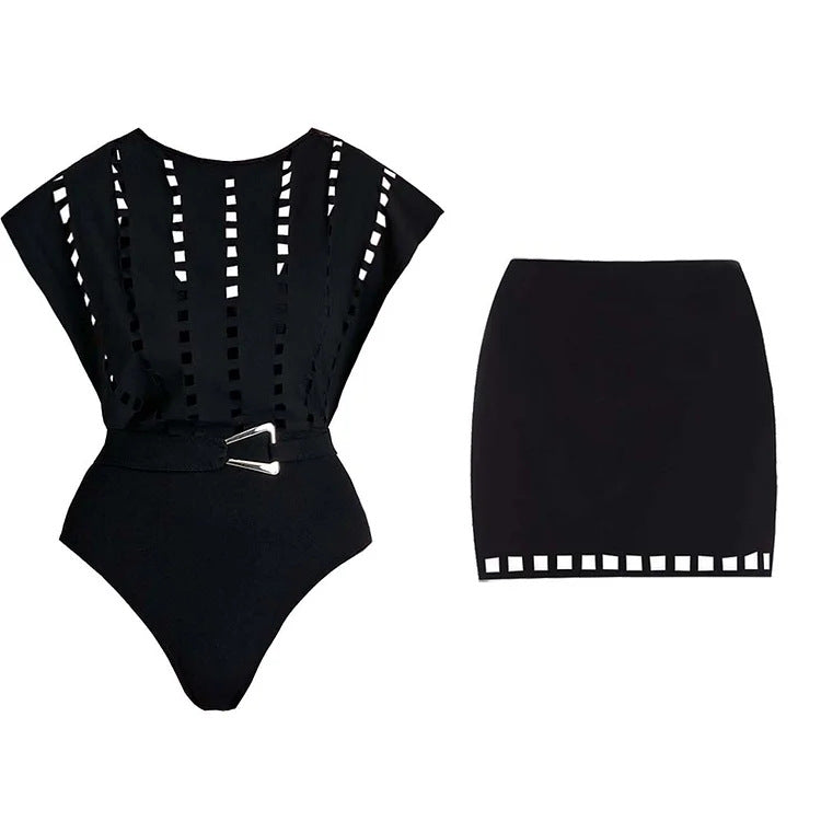 Women's Swimsuit with Elegant Cut and Fashionable Details
