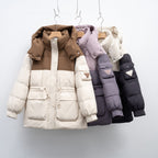 Women's Fashionable Winter Jacket with Functional Pockets and Large Hood
