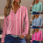 Women's Striped Long-Sleeve Shirt