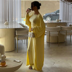 Women's Loungewear Combination with Wide-Cut Top and Wide Pants