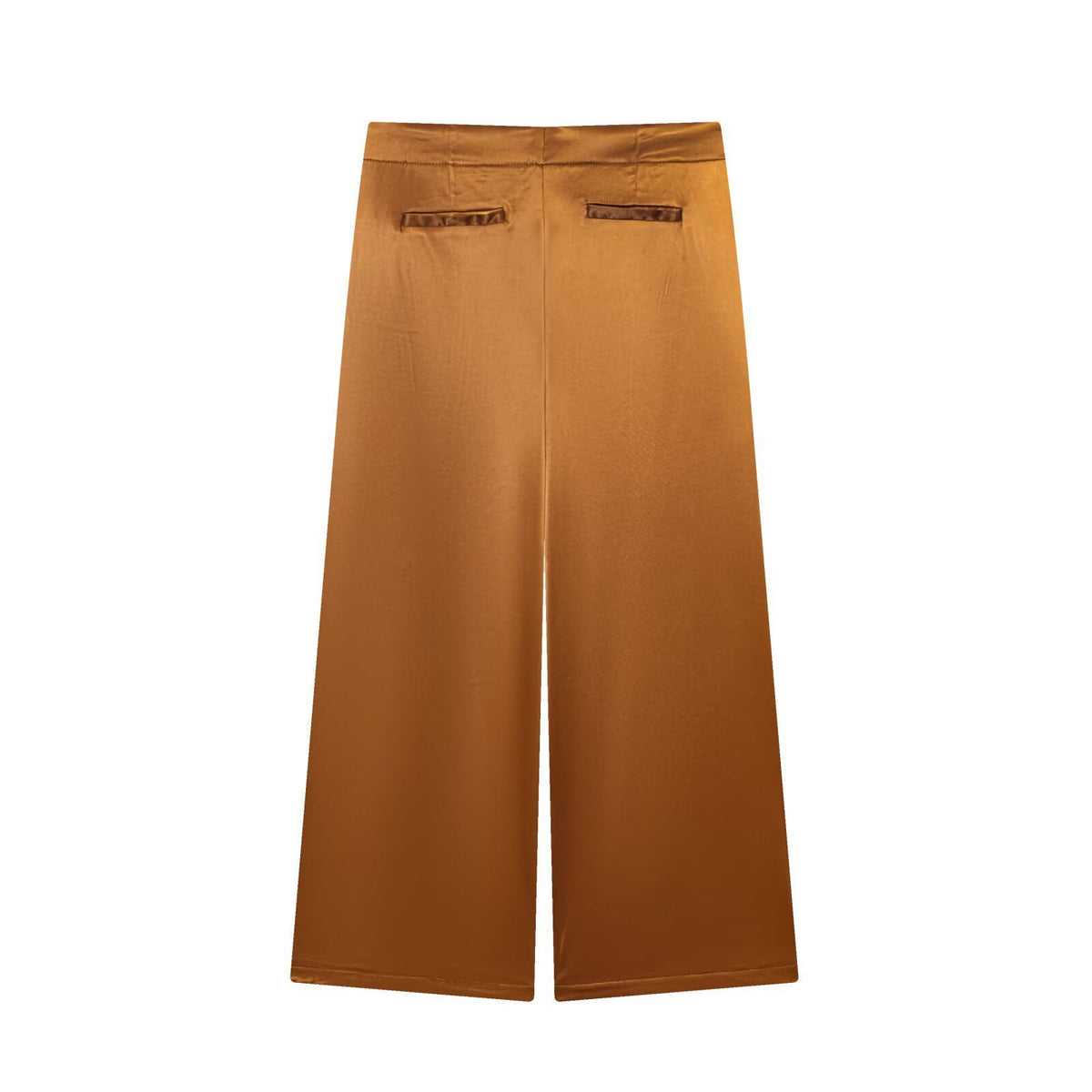 Women's Elegant Culotte Trousers with Button Details and High Waist