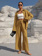 Women's Elegant Two-Piece Set with Relaxed Fit