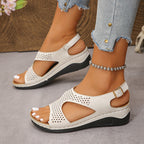 Women's Breathable Clogs with Elegant Perforation Design