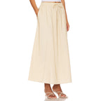 Women's Maxi Skirt with Elastic Waistband