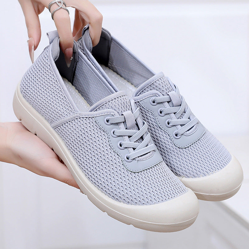 Women's Breathable Sneakers with Elastic Entry