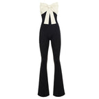 Elegant Jumpsuit with Bow Accents