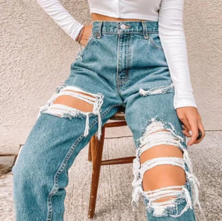 Women's Destroyed Jeans