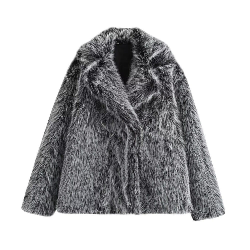 Women's Glamorous Faux Fur Coat