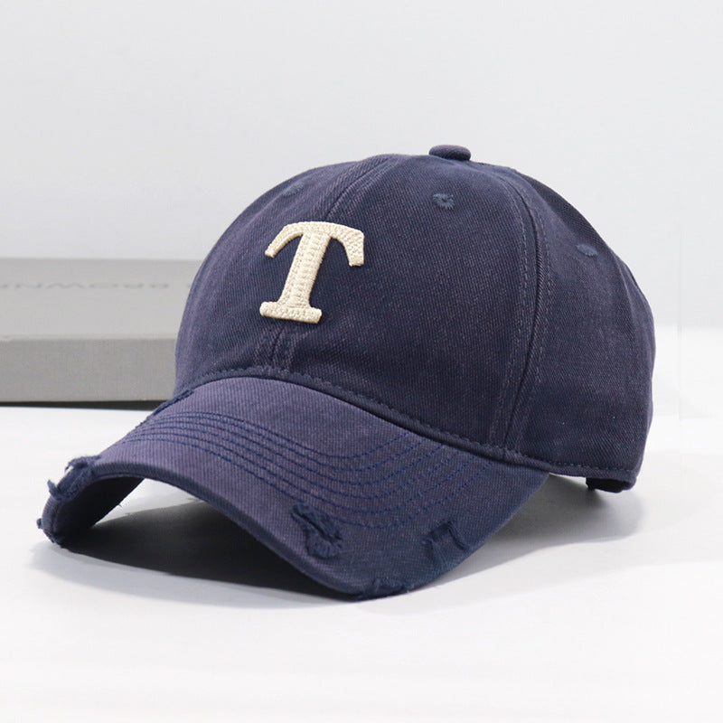 Men's Distressed Denim Cap