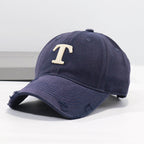 Men's Distressed Denim Cap