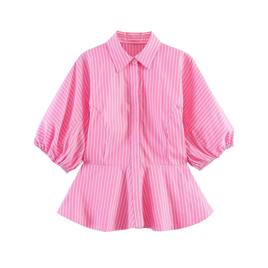 Women's Blouse with Voluminous Sleeves