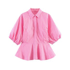 Women's Blouse with Voluminous Sleeves