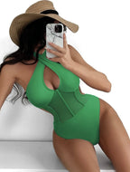 Women's Swimsuit with Sheer Inserts