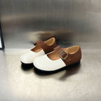 Women's Ballet Flats with Elegant Strap and Textured Upper