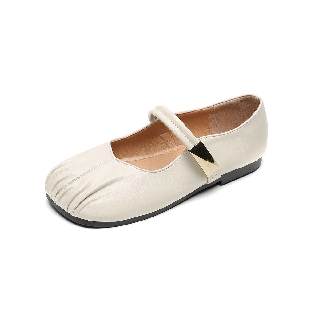 Women's Ballet Flats with Decorative Strap