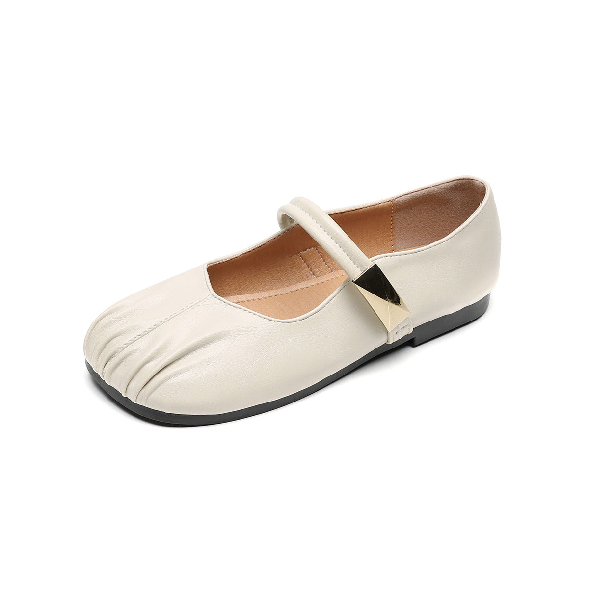 Women's Ballet Flats with Decorative Strap