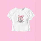 Women's Birthday Theme Crop T-Shirt