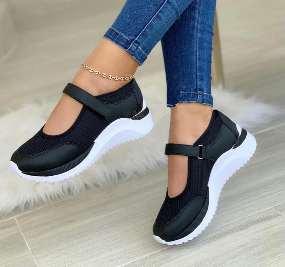 Women's Breathable Slip-On Sports Shoes with Heel Strap
