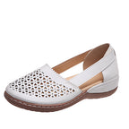 Women's Breathable Ballet Flats with Decorative Perforated Pattern