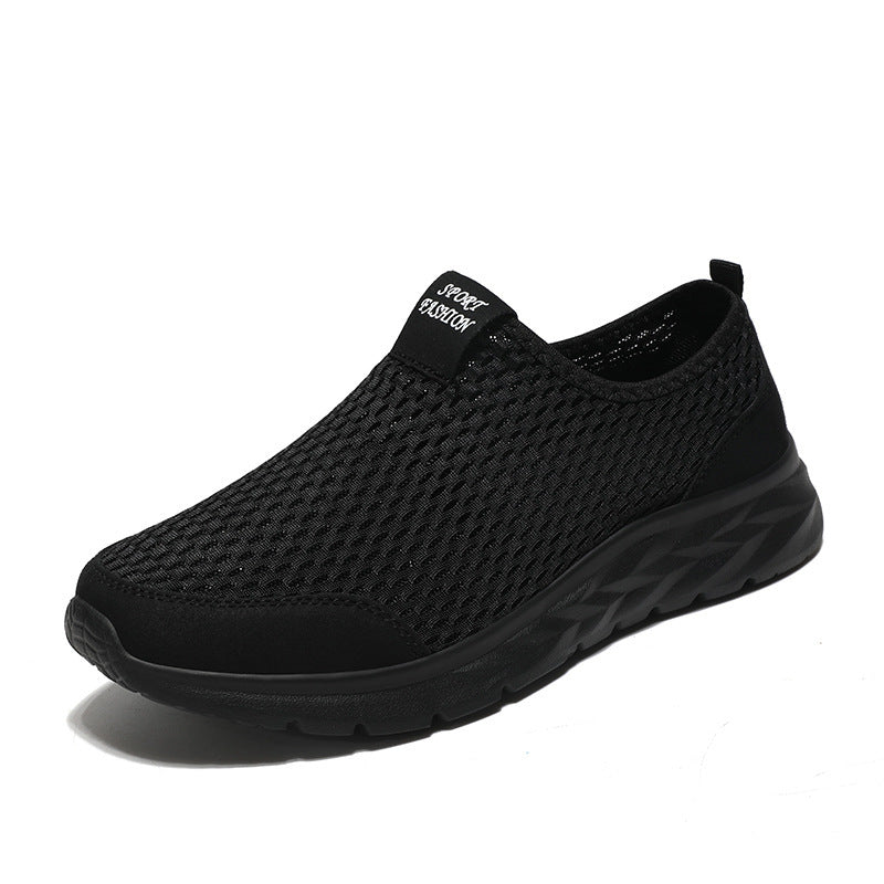 Women's Breathable Slip-On Sports Shoes with Elastic Entry