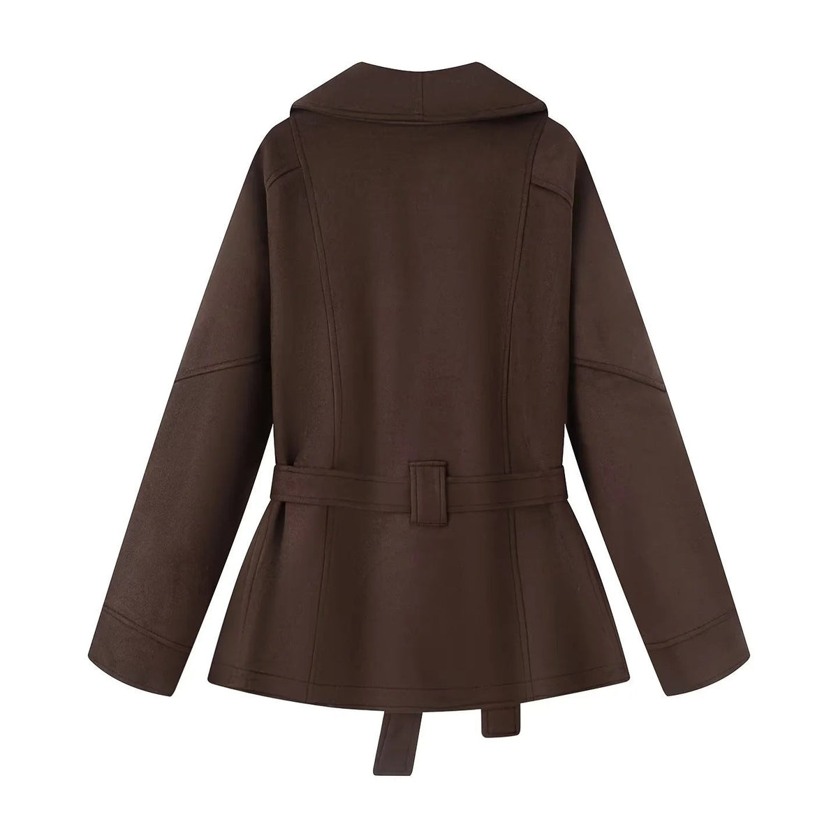 Elegant Transitional Jacket with Tie Belt