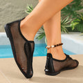 Women's Breathable Sneakers with Mesh Structure and Flexible Footbed