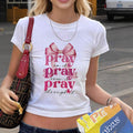 Women's Sleeveless Graphic Bow Detail Top