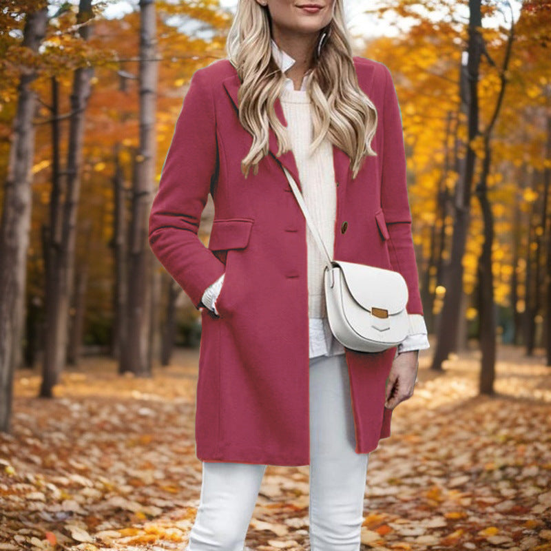 Women's Elegant Wool Coat