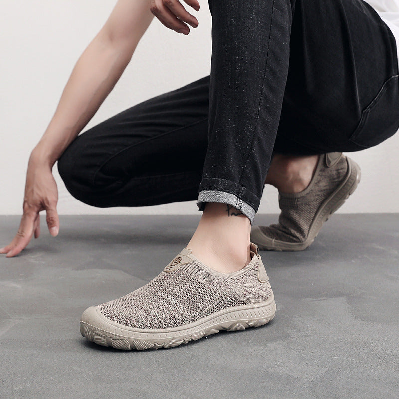 Women's Breathable Slip-On Sneakers with Elastic Insert