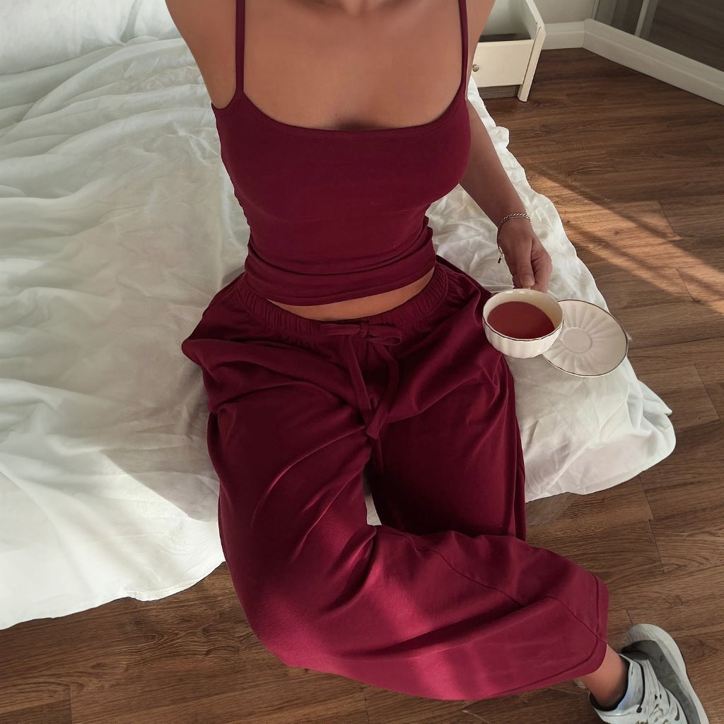Women's Casual Lounge Pants and Top Set