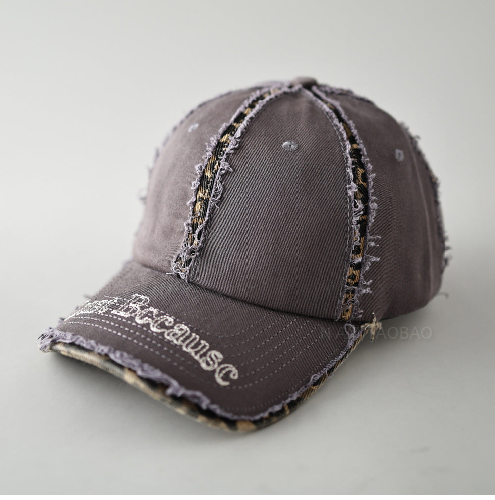 Men's Distressed Vintage-Inspired Baseball Cap