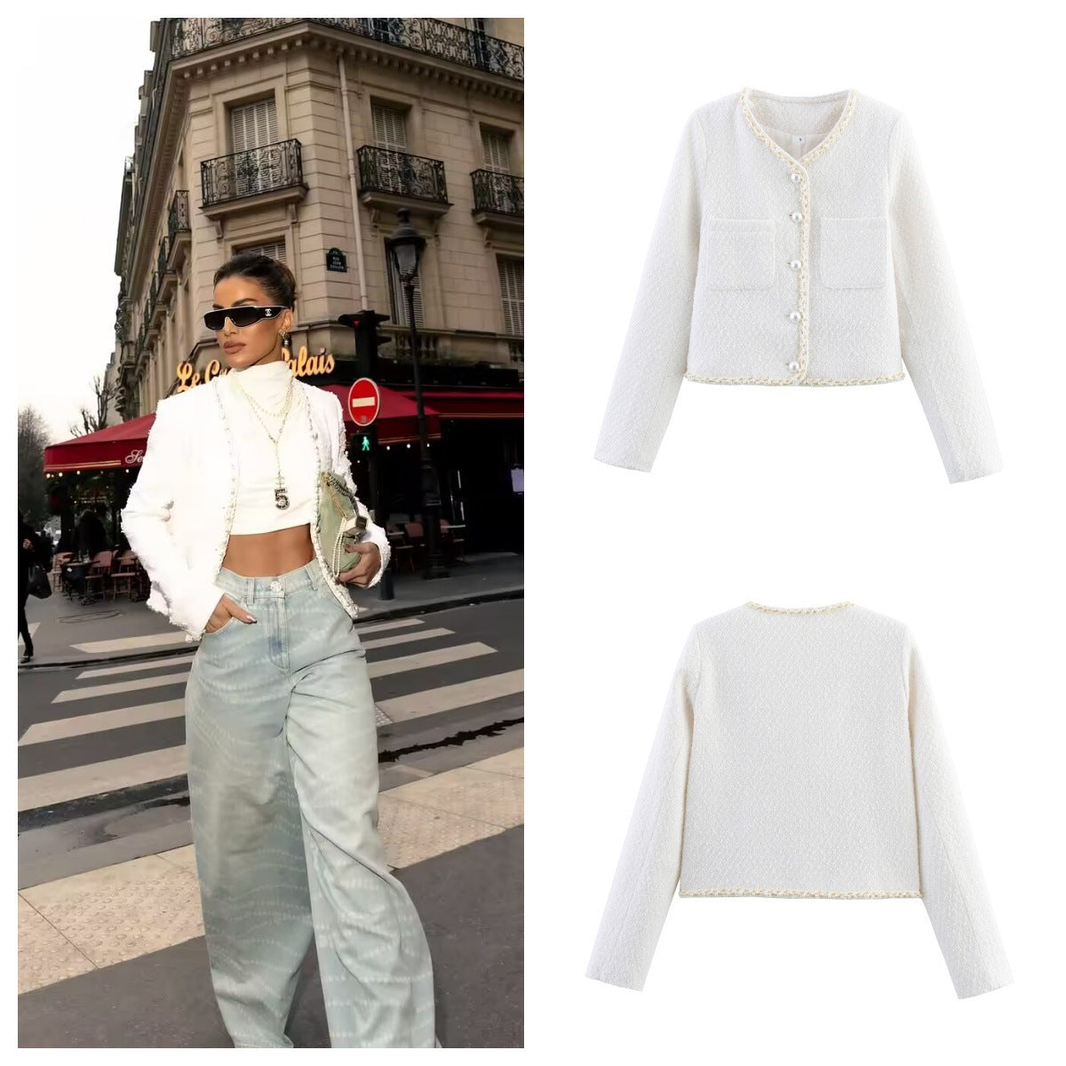 Women's Elegant Double-Breasted Jacket