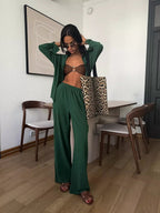 Women's Relaxed Top and Wide Leg Trousers