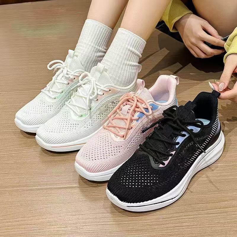 Women's Breathable Casual Sneakers with Shock-Absorbing Upper