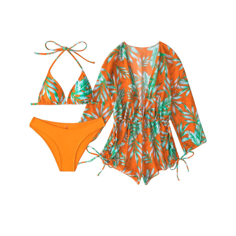 Women's Swimwear Set with Floral Design