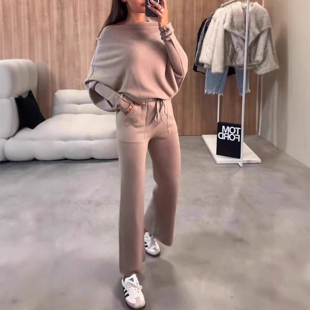 Women's Comfortable and Elegant Loungewear Set with Wide Cut